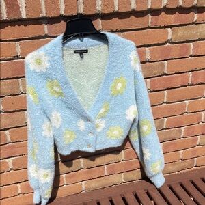 Sweater cardigan , three button.  Very soft.  Cropped